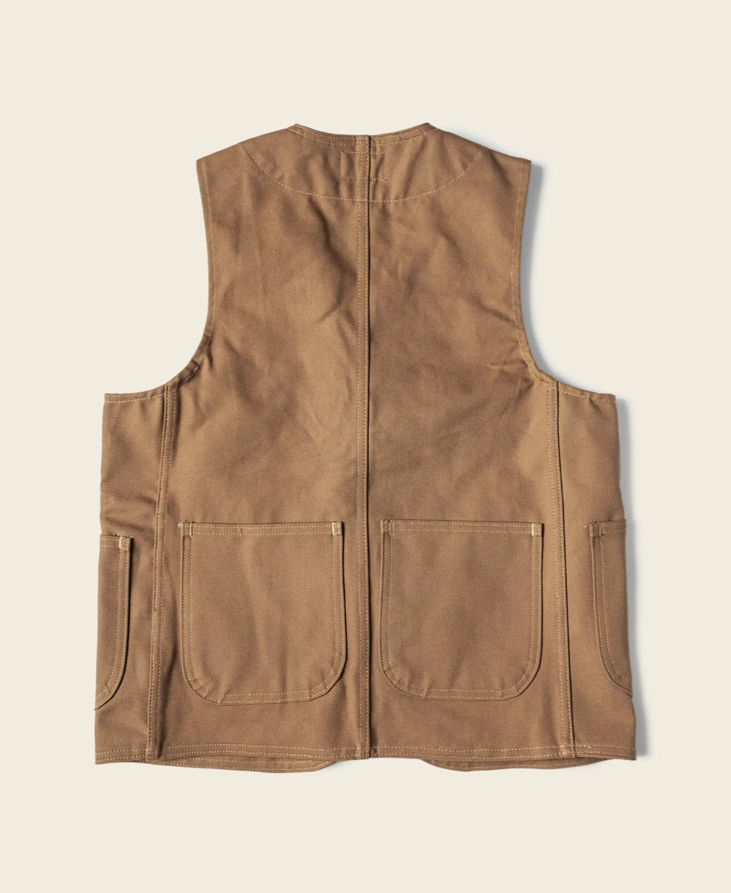Bronson Mfg 1930s Heavyweight Canvas Game Pocket Hunting Vest -> Vests