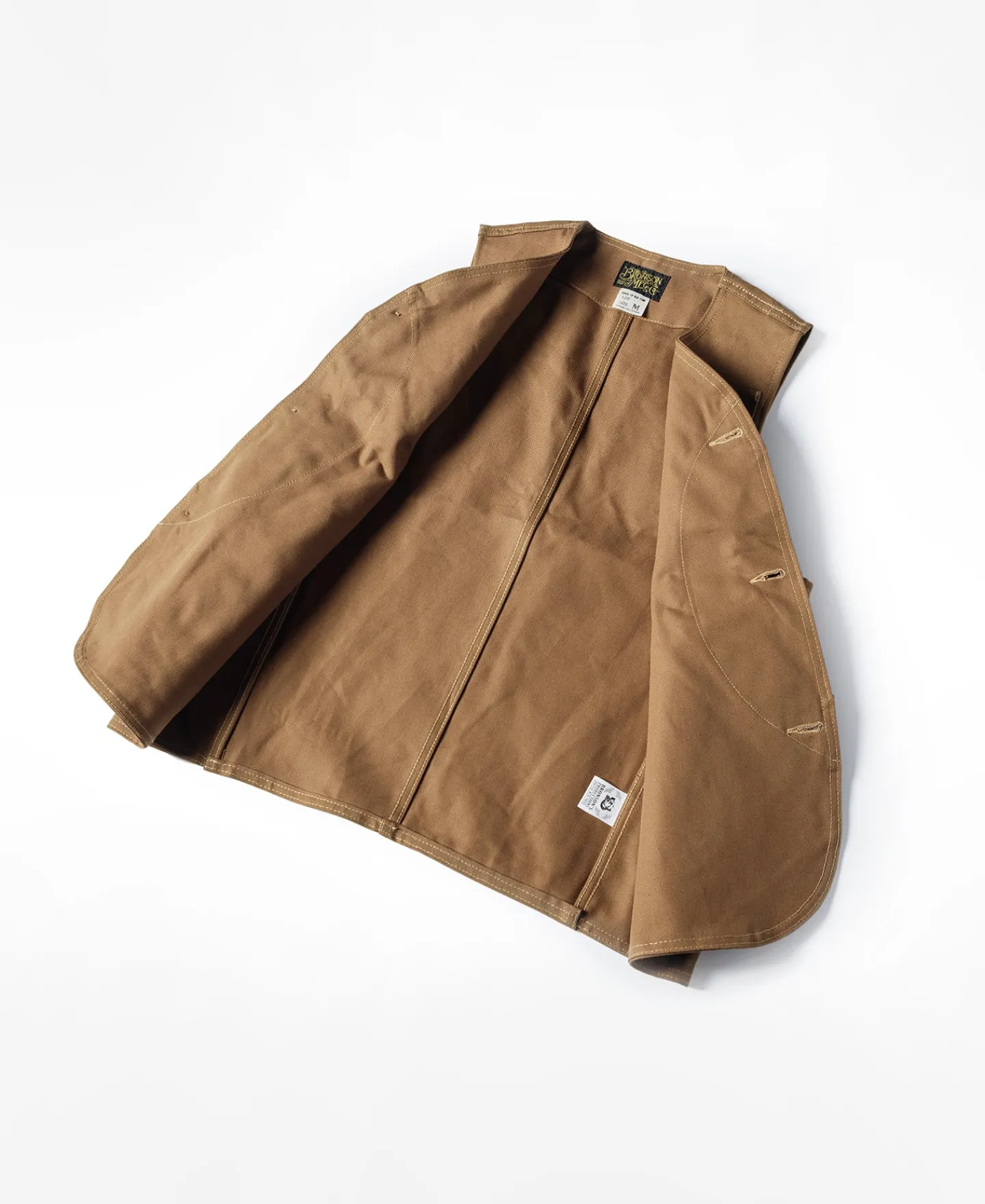 Bronson Mfg 1930s Heavyweight Canvas Game Pocket Hunting Vest -> Vests