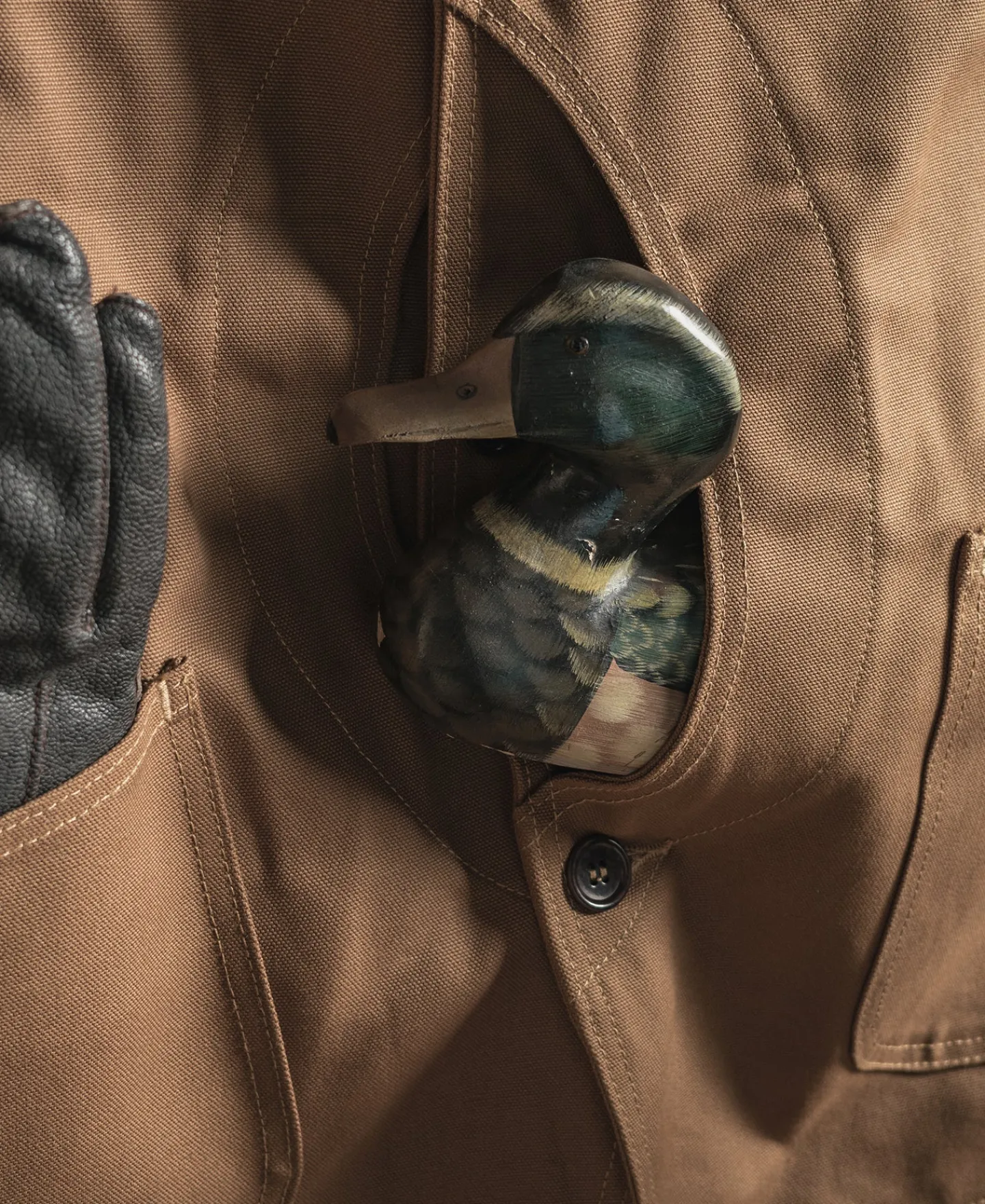 Bronson Mfg 1930s Heavyweight Canvas Game Pocket Hunting Vest -> Vests