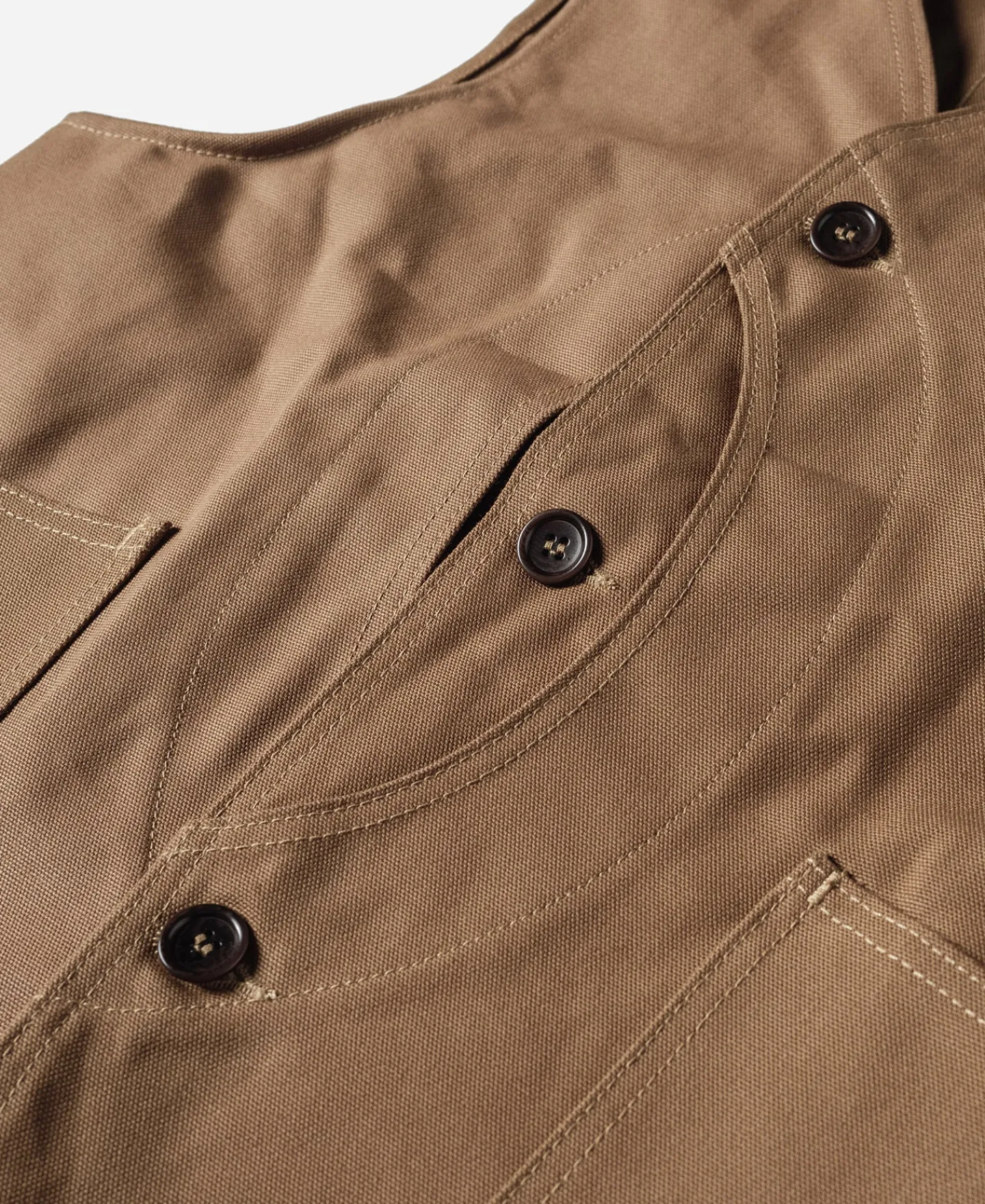 Bronson Mfg 1930s Heavyweight Canvas Game Pocket Hunting Vest -> Vests