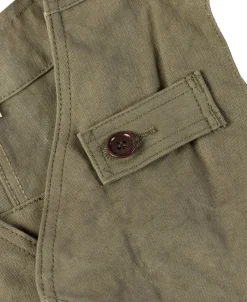 Bronson Mfg 1930s Heavyweight Canvas Game Pocket Hunting Vest -><noscript><img width=