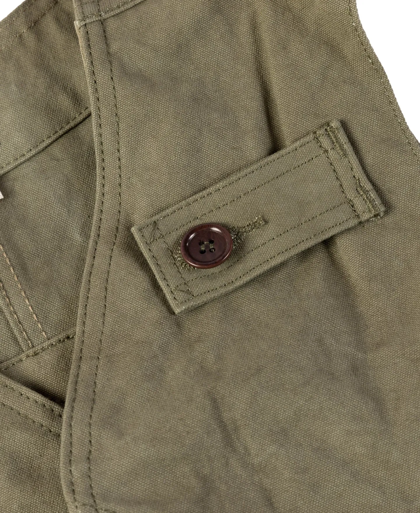 Bronson Mfg 1930s Heavyweight Canvas Game Pocket Hunting Vest -> Vests