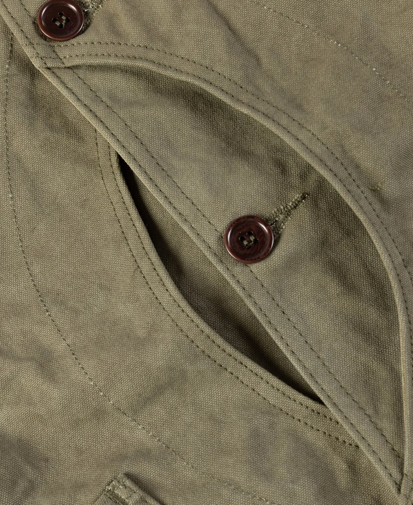 Bronson Mfg 1930s Heavyweight Canvas Game Pocket Hunting Vest -> Vests