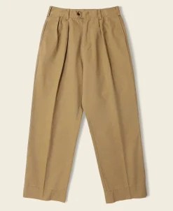 Bronson Mfg 1930s IVY Style Double Pleated Chino Trousers -> Pants & Trousers
