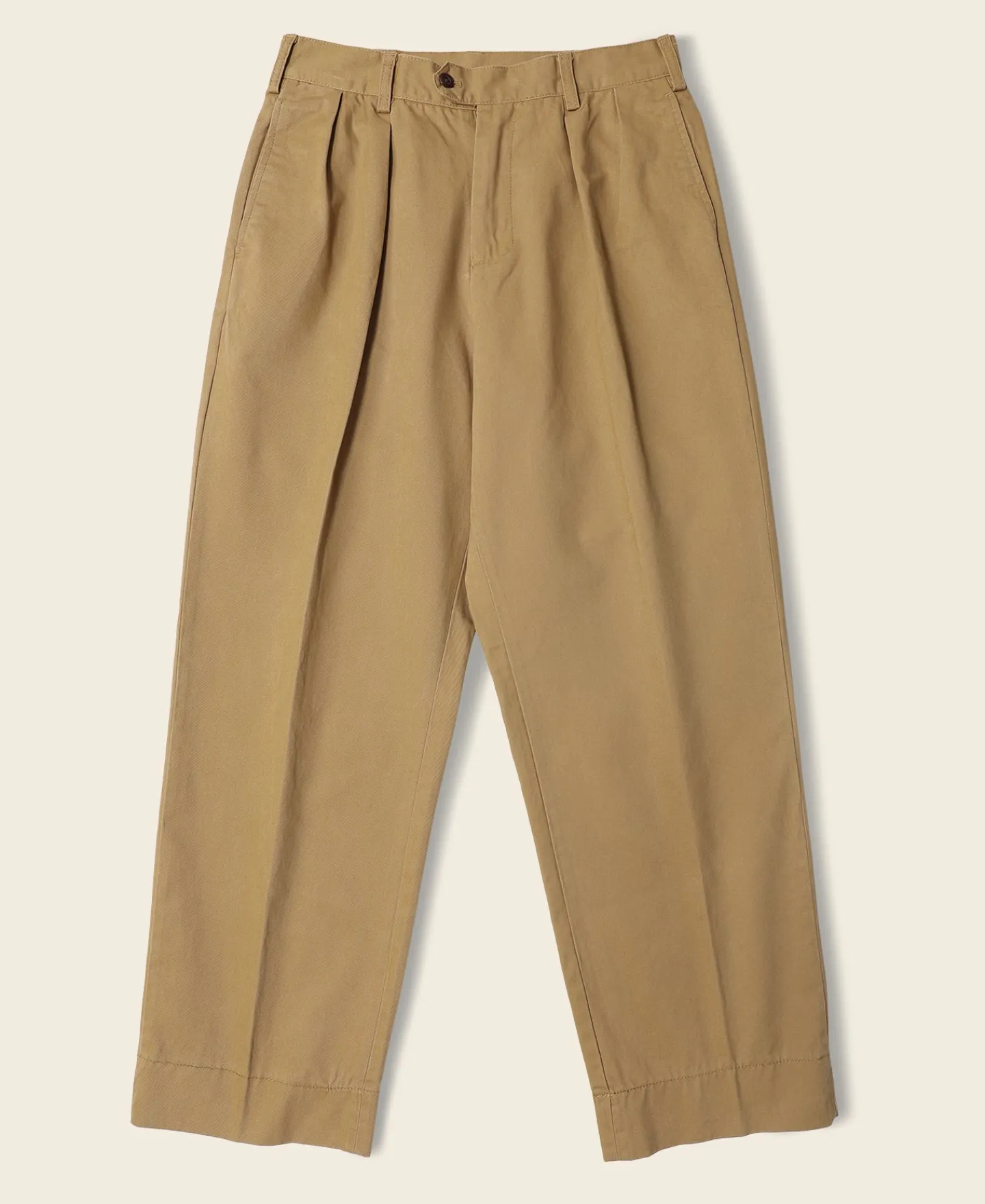 Bronson Mfg 1930s IVY Style Double Pleated Chino Trousers -> Pants & Trousers