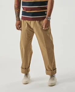 Bronson Mfg 1930s IVY Style Double Pleated Chino Trousers -><noscript><img width=