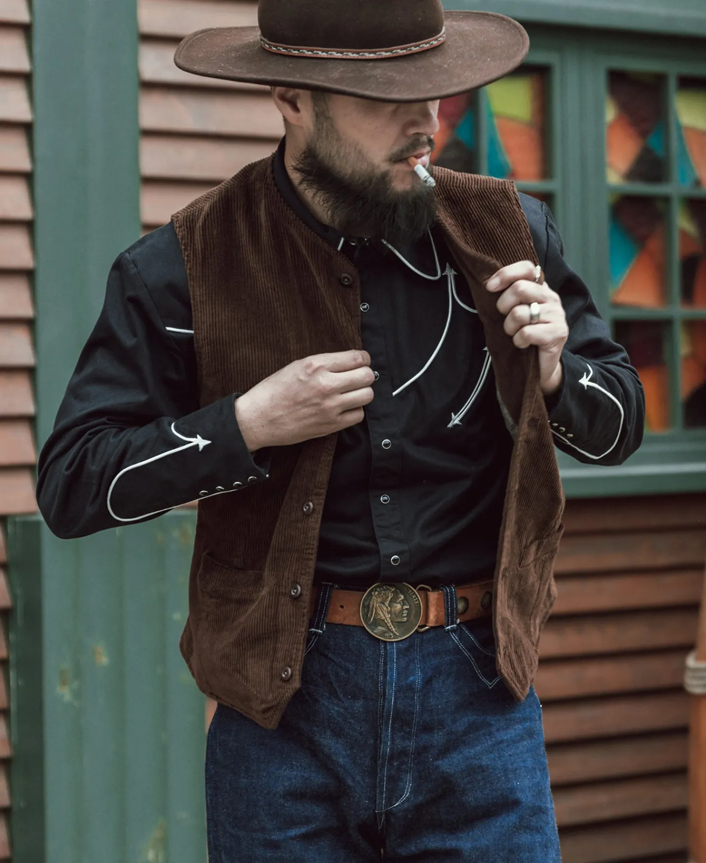 Bronson Mfg 1910s Retro Corduroy Vest> Vests