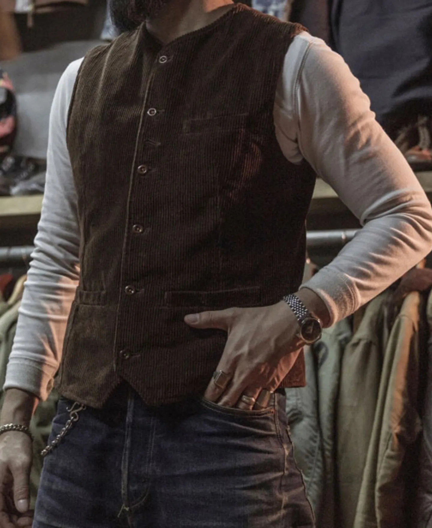 Bronson Mfg 1910s Retro Corduroy Vest> Vests