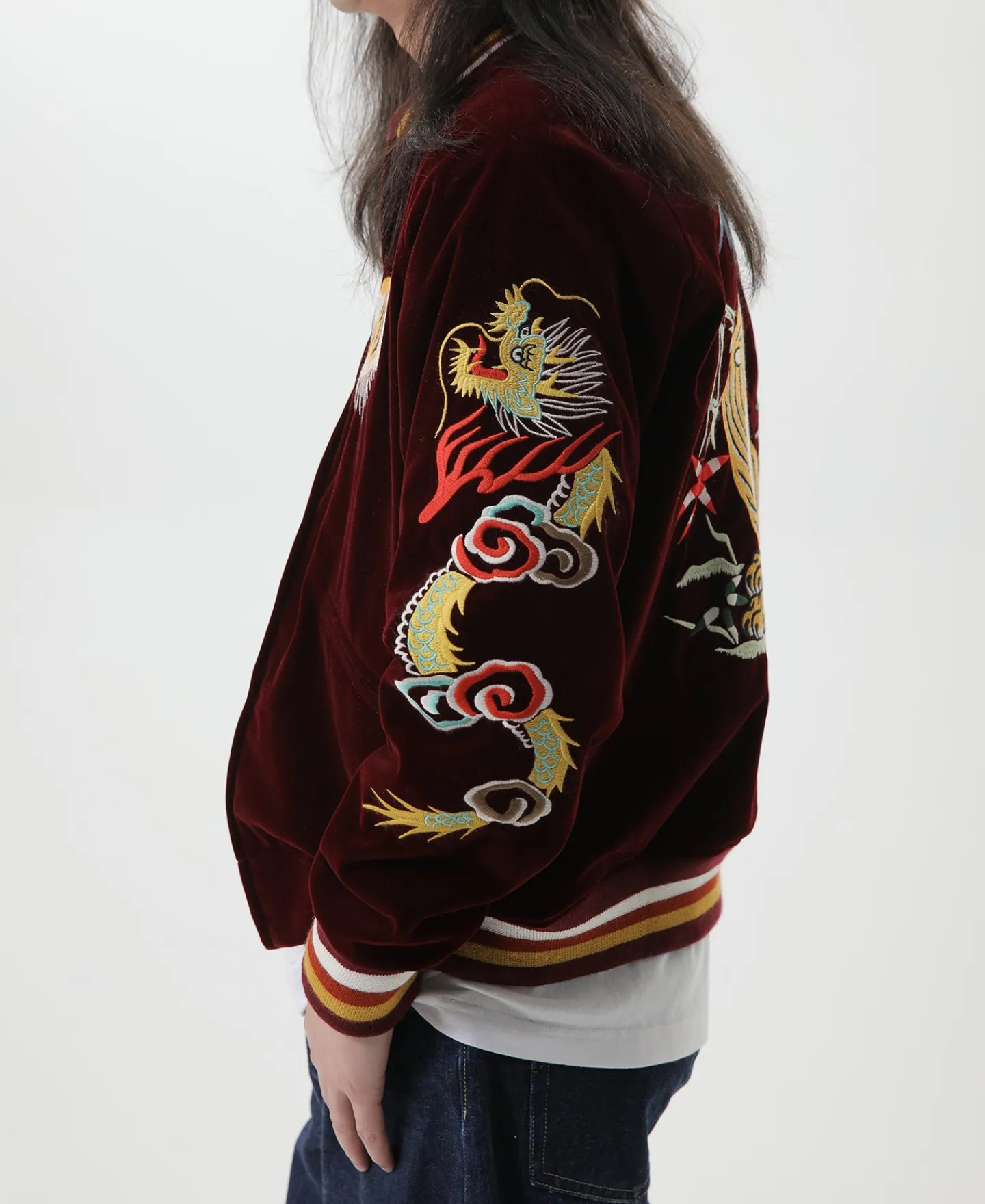 Bronson Mfg 1950s Reversible Acetate Souvenir Jacket - Dragon Tiger Falcon> Jackets & Coats
