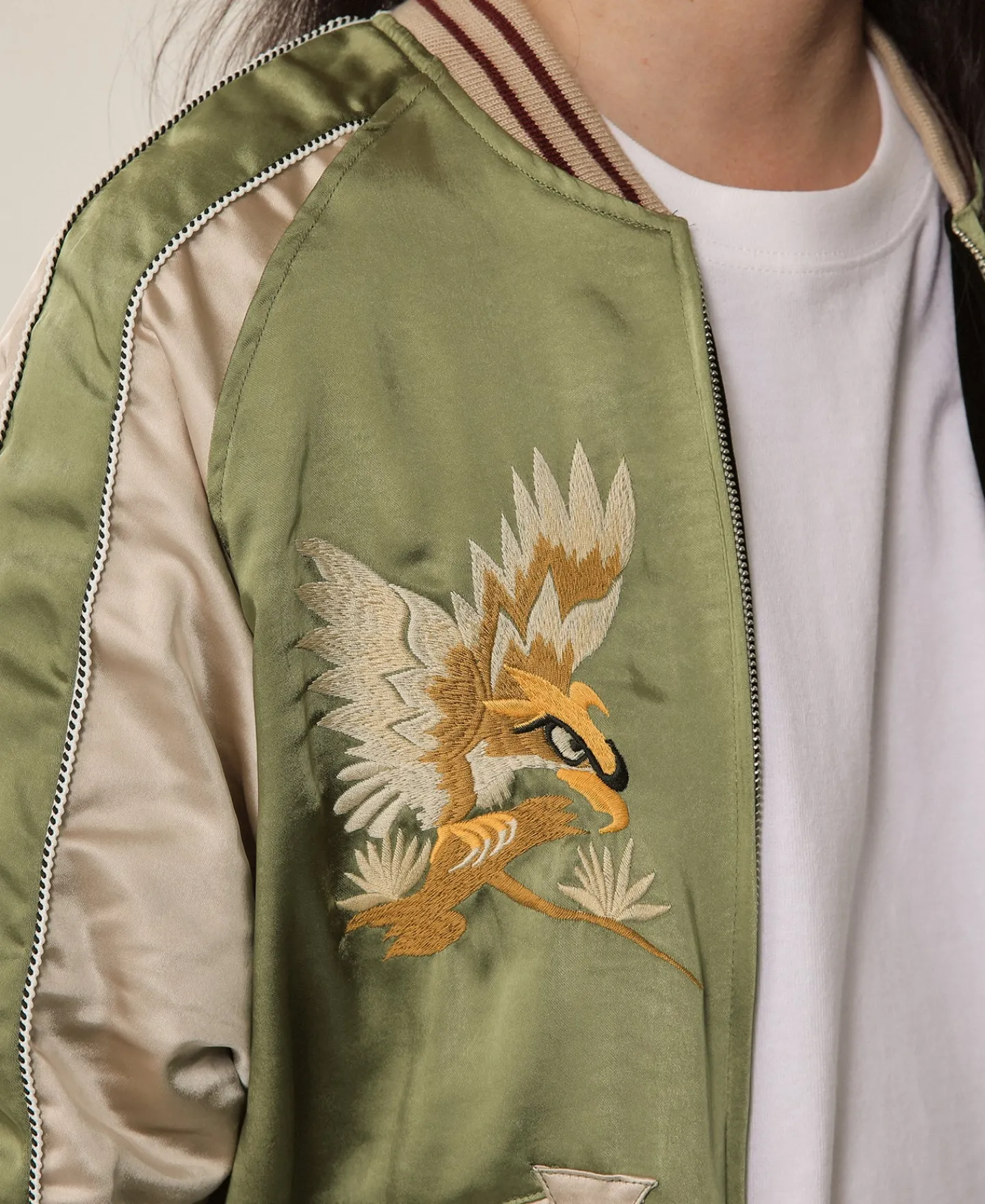 Bronson Mfg 1950s Reversible Acetate Souvenir Jacket - Falcon × Tiger> Jackets & Coats