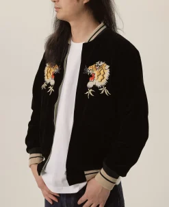 Bronson Mfg 1950s Reversible Acetate Souvenir Jacket - Falcon × Tiger><noscript><img width=