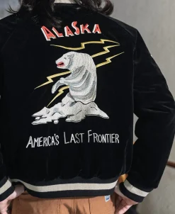 Bronson Mfg 1950s Reversible Souvenir Jacket - Alaska><noscript><img width=