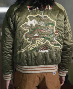 Bronson Mfg 1950s Reversible Souvenir Jacket - Alaska><noscript><img width=