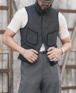 Bronson Mfg 1930s Beach Cloth Wool Vest><noscript><img width=