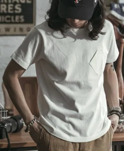 Bronson Mfg 1930s Slanted Pocket Tubular T-Shirt -><noscript><img data-lazyloaded=