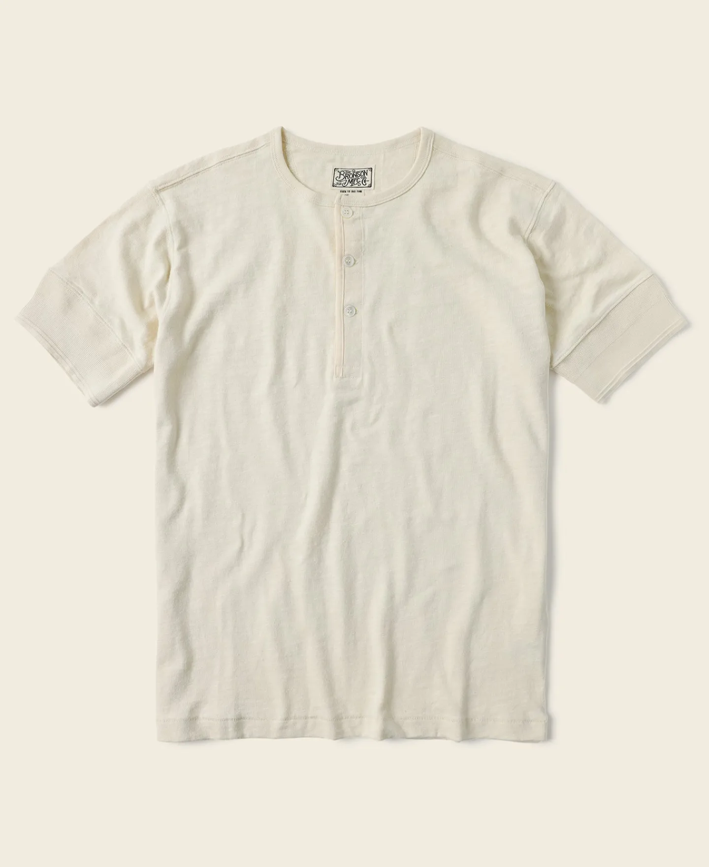 Bronson Mfg 1890s Slub Cotton Henley T-Shirt> Short Sleeve T-Shirts|Henleys