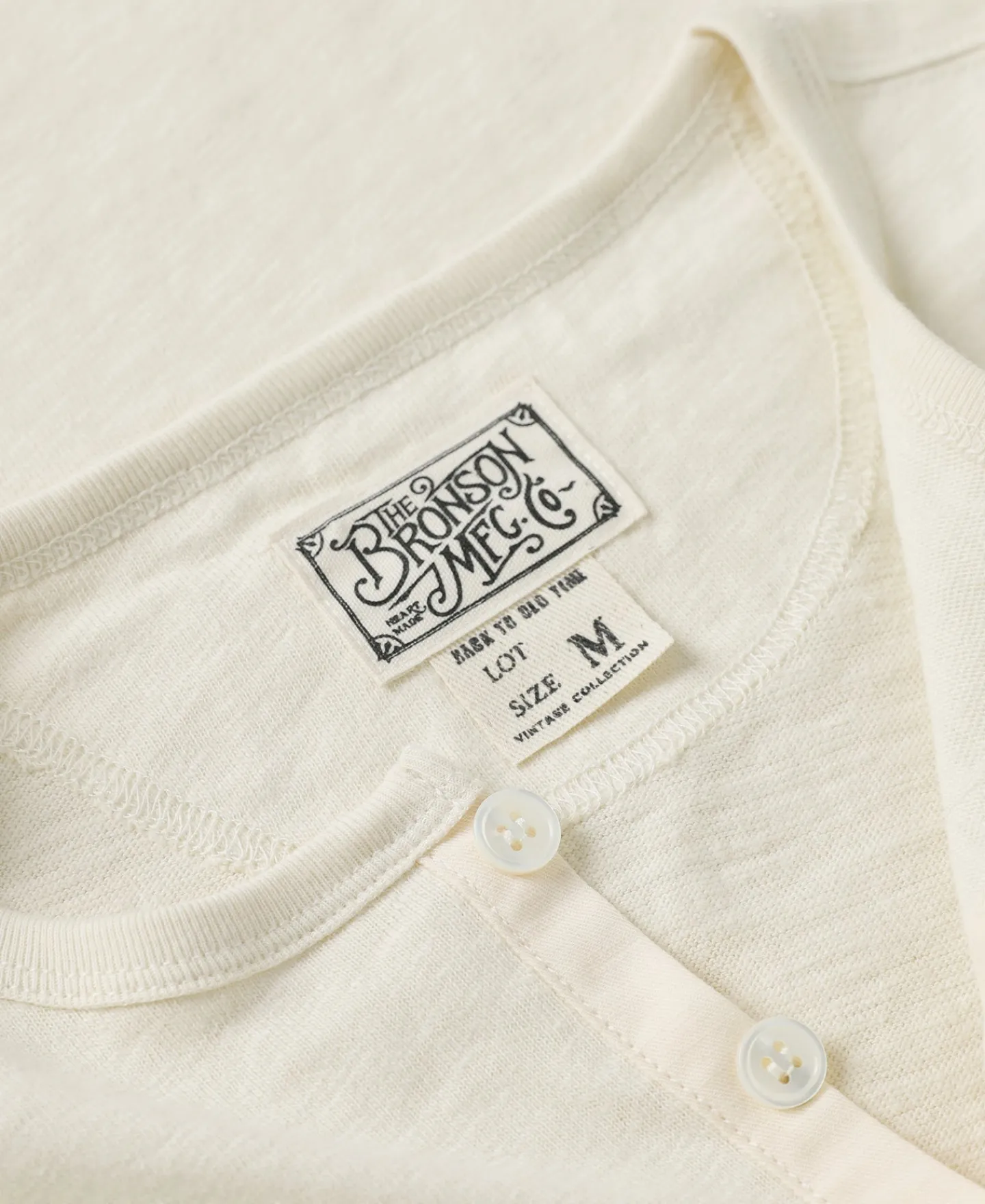 Bronson Mfg 1890s Slub Cotton Henley T-Shirt> Short Sleeve T-Shirts|Henleys