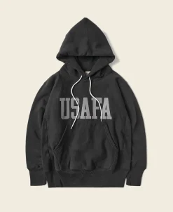 Bronson Mfg 1970s USAFA 18 oz Reverse Weave Hoodie -> Sweatshirts & Hoodies