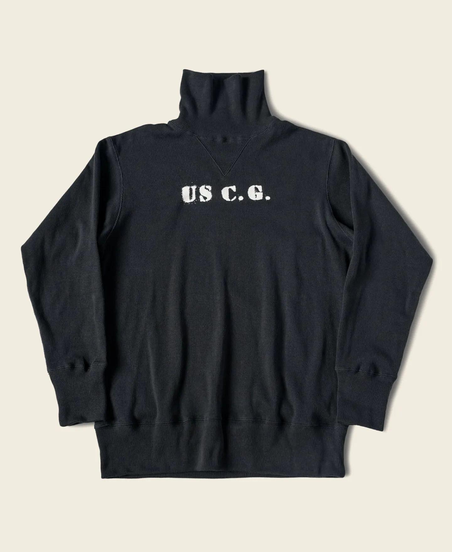 Bronson Mfg 1930s USCG Turtleneck Thermal -> Long Sleeve T-Shirts|Underwear