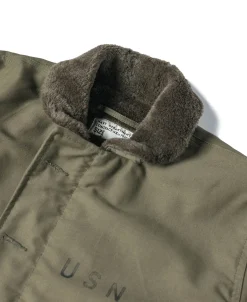 Bronson Mfg 1940s USN 3rd Type N-1 Woolen Deck Jacket - Stencil><noscript><img width=