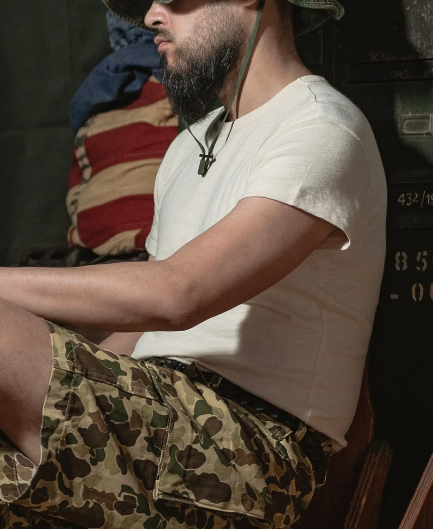 Bronson Mfg 1940s USN Slub Cotton Crew T-Shirt> Short Sleeve T-Shirts