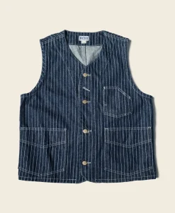 Bronson Mfg 1930s Wabash Railway Work Vest> Vests