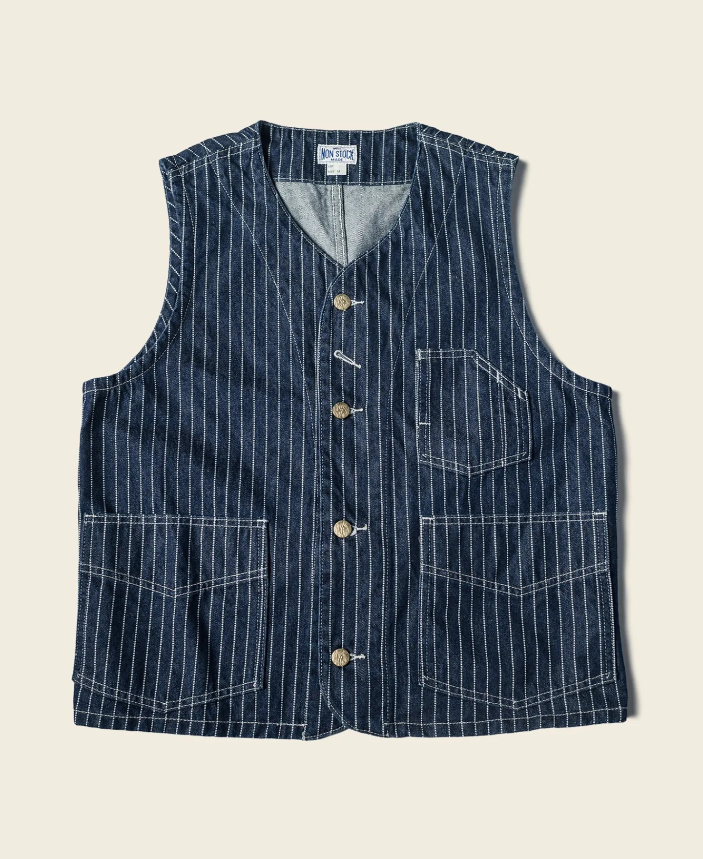 Bronson Mfg 1930s Wabash Railway Work Vest> Vests