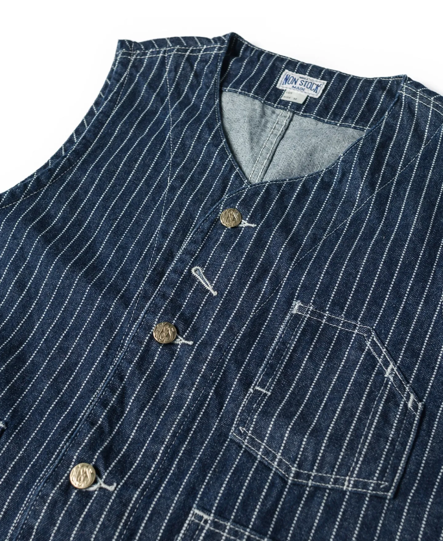 Bronson Mfg 1930s Wabash Railway Work Vest> Vests