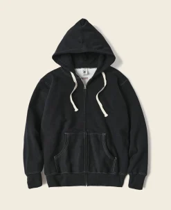 Bronson Mfg 1950s Wind Shield Full-Zip Thermal Hoodie -> Sweatshirts & Hoodies|Jackets & Coats