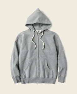 Bronson Mfg 1950s Wind Shield Full-Zip Thermal Hoodie -> Sweatshirts & Hoodies|Jackets & Coats