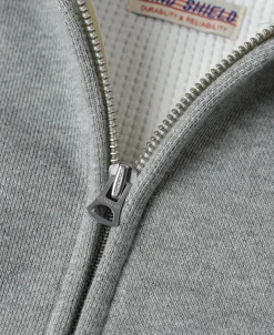 Bronson Mfg 1950s Wind Shield Full-Zip Thermal Hoodie -><noscript><img width=