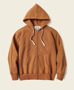 Bronson Mfg 1950s Wind Shield Full-Zip Thermal Hoodie -> Sweatshirts & Hoodies|Jackets & Coats