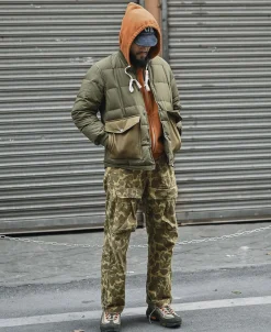 Bronson Mfg 1950s Wind Shield Full-Zip Thermal Hoodie -><noscript><img width=