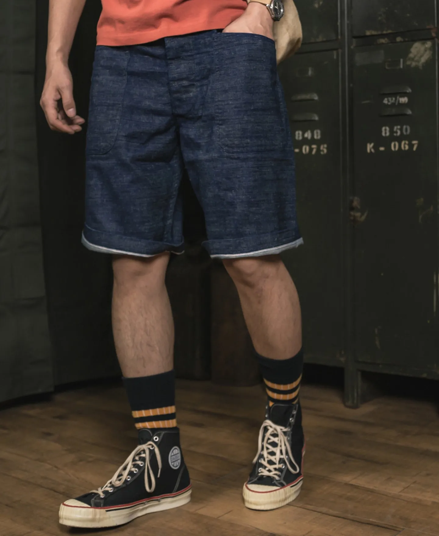 Bronson Mfg 1940s WWII USN 10.5 oz Denim Dungaree Deck Shorts> Shorts