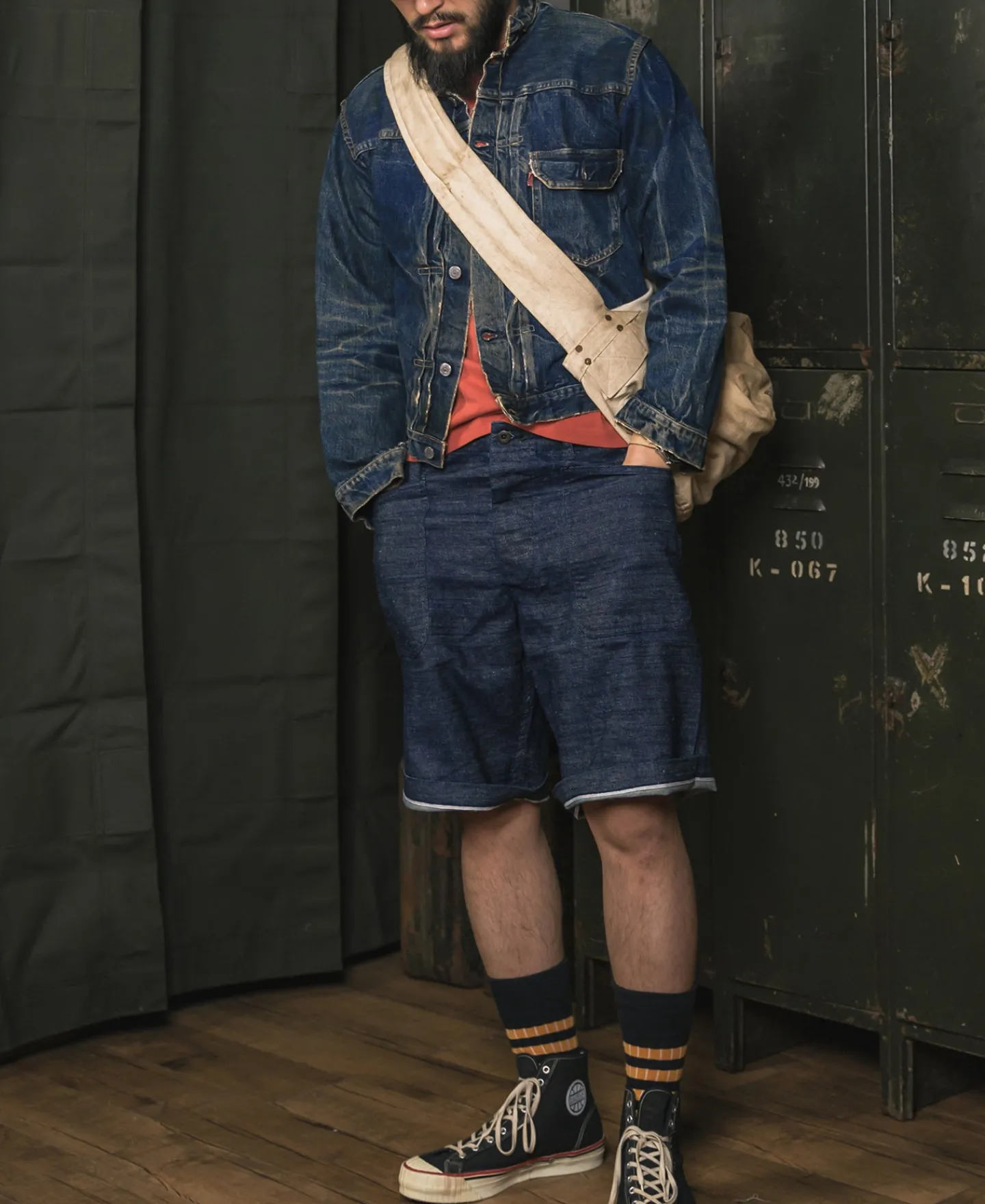 Bronson Mfg 1940s WWII USN 10.5 oz Denim Dungaree Deck Shorts> Shorts