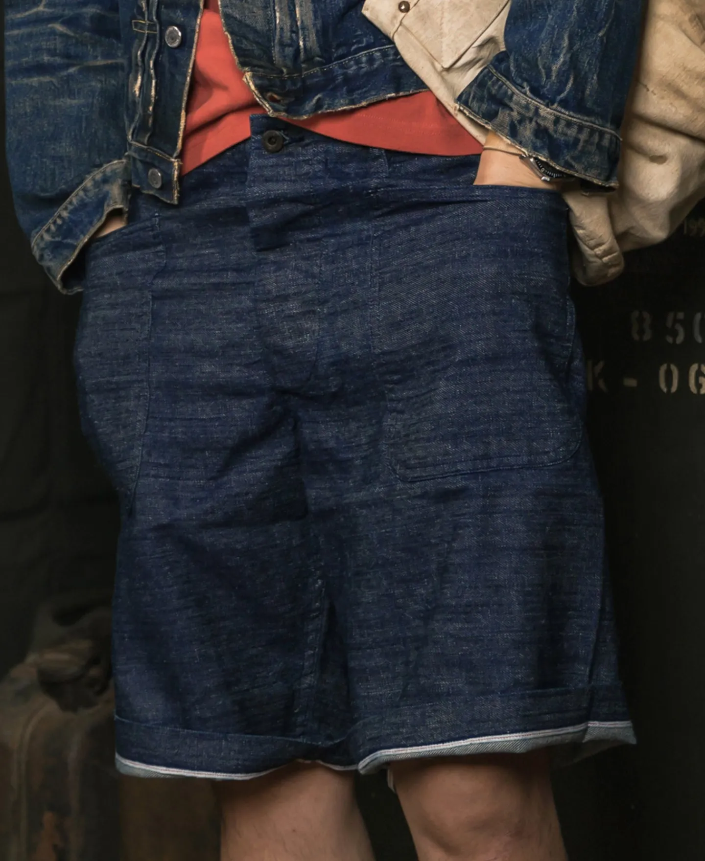 Bronson Mfg 1940s WWII USN 10.5 oz Denim Dungaree Deck Shorts> Shorts