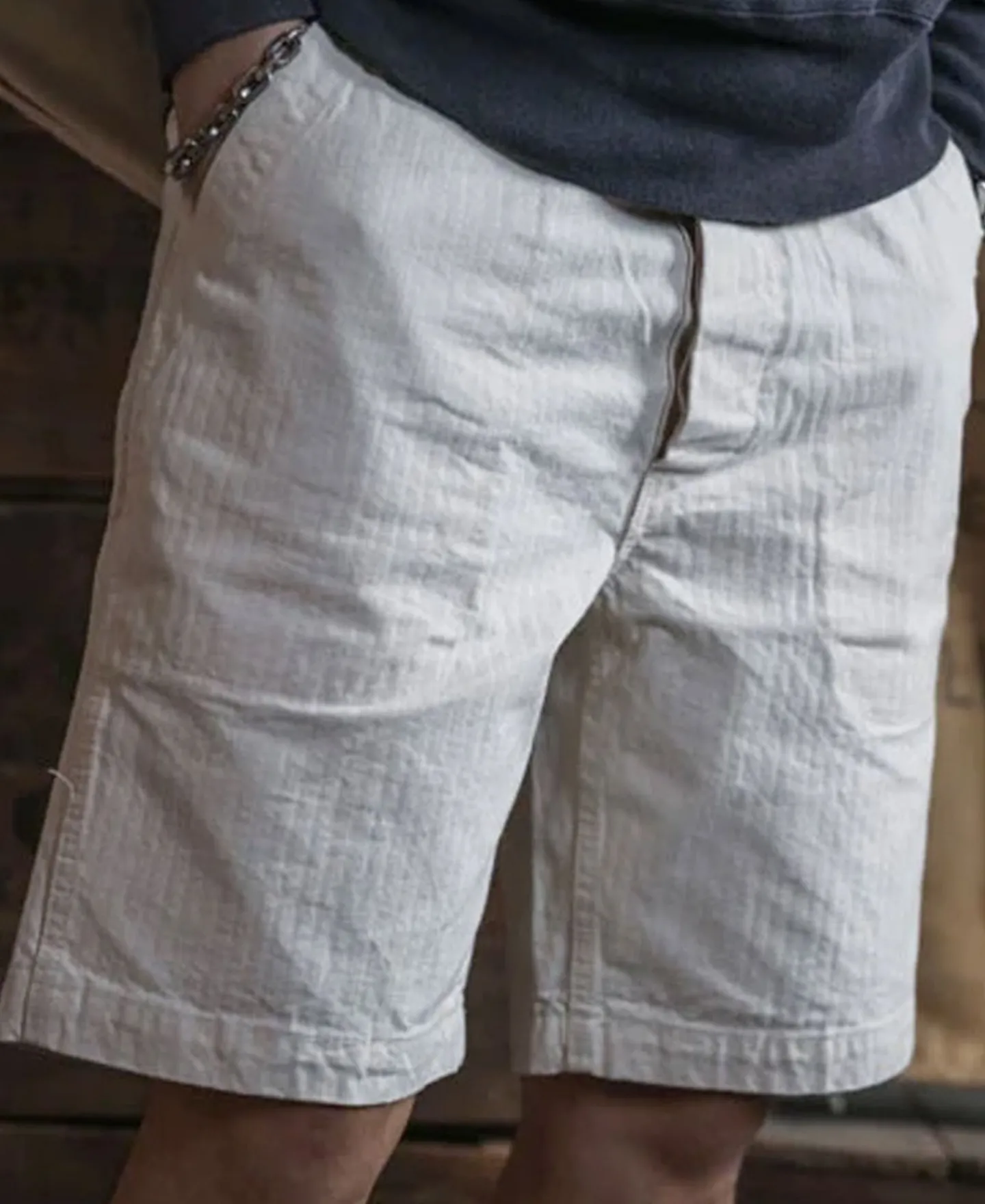 Bronson Mfg 1940s WWII USN 12 oz HBT Fatigue Deck Shorts> Shorts