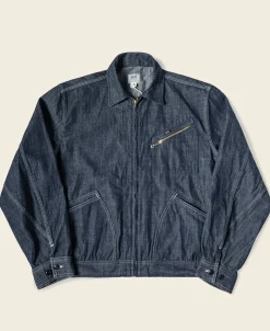 Bronson Mfg 1960s Zip Up Denim Work Jacket> Denim Jackets|Jackets & Coats
