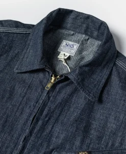Bronson Mfg 1960s Zip Up Denim Work Jacket><noscript><img width=