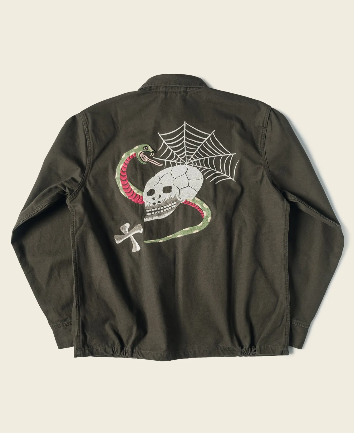 Bronson Mfg Skull Embroidery Vietnam Souvenir Jacket> Jackets & Coats
