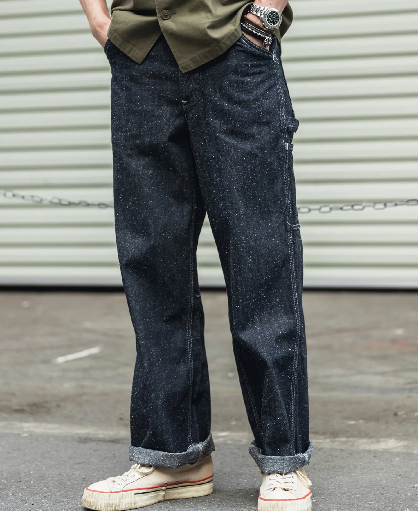 Bronson Mfg Slub Pearl Yarn Denim Carpenter Pants> Jeans|Pants & Trousers