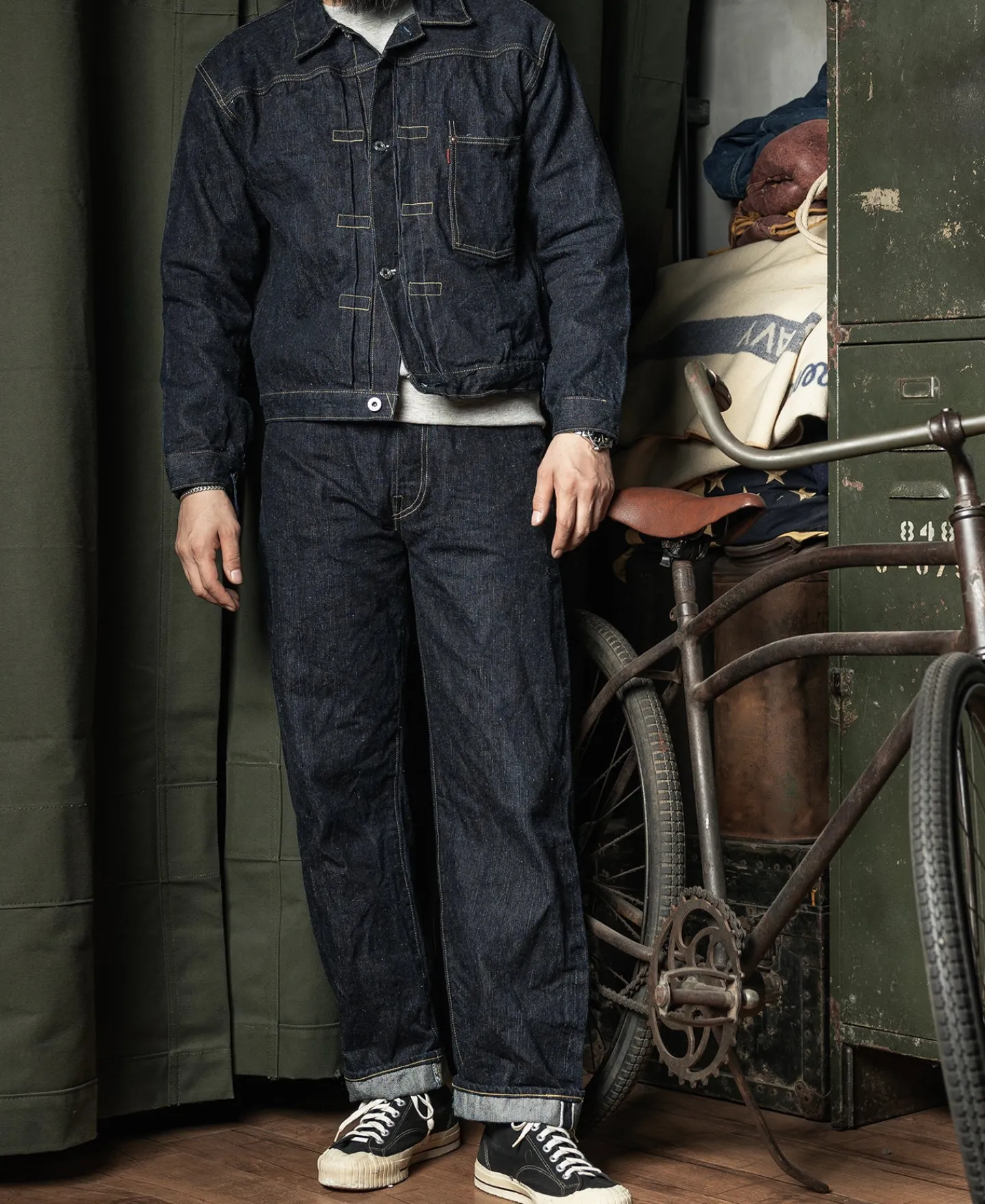 Bronson Mfg S801XX 1943 War Simplified Model Selvedge Denim Jeans> Jeans|Pants & Trousers