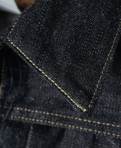 Bronson Mfg S806XX 1943 War Simplified Model 1st Selvedge Denim Jacket><noscript><img width=