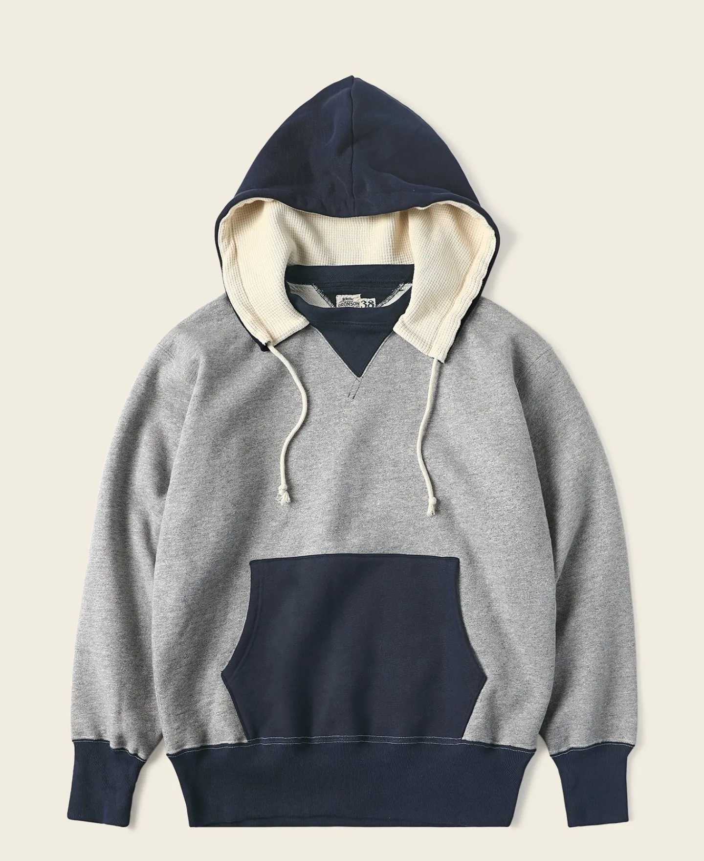 Bronson Mfg Two-Tone Double V Gusset Hooded Sweatshirt> Sweatshirts & Hoodies