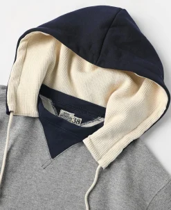 Bronson Mfg Two-Tone Double V Gusset Hooded Sweatshirt><noscript><img width=