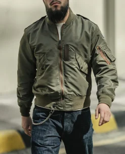 Bronson Mfg US Air Force Type L-2 Flight Jacket><noscript><img width=