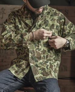 Bronson Mfg US Army M-43 Camo Jacket><noscript><img width=