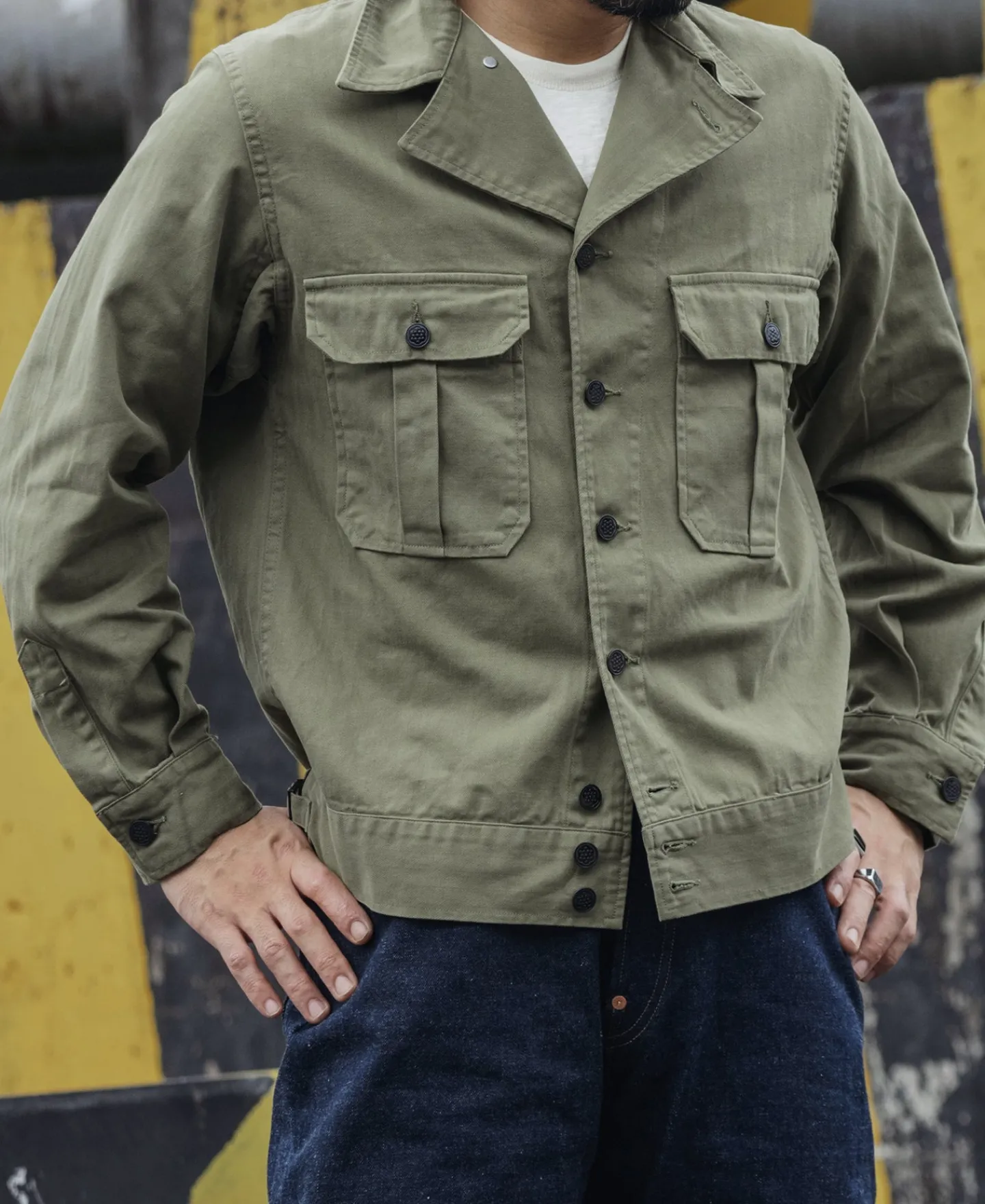 Bronson Mfg US Army M-41 HBT Fatigue Jacket> Jackets & Coats