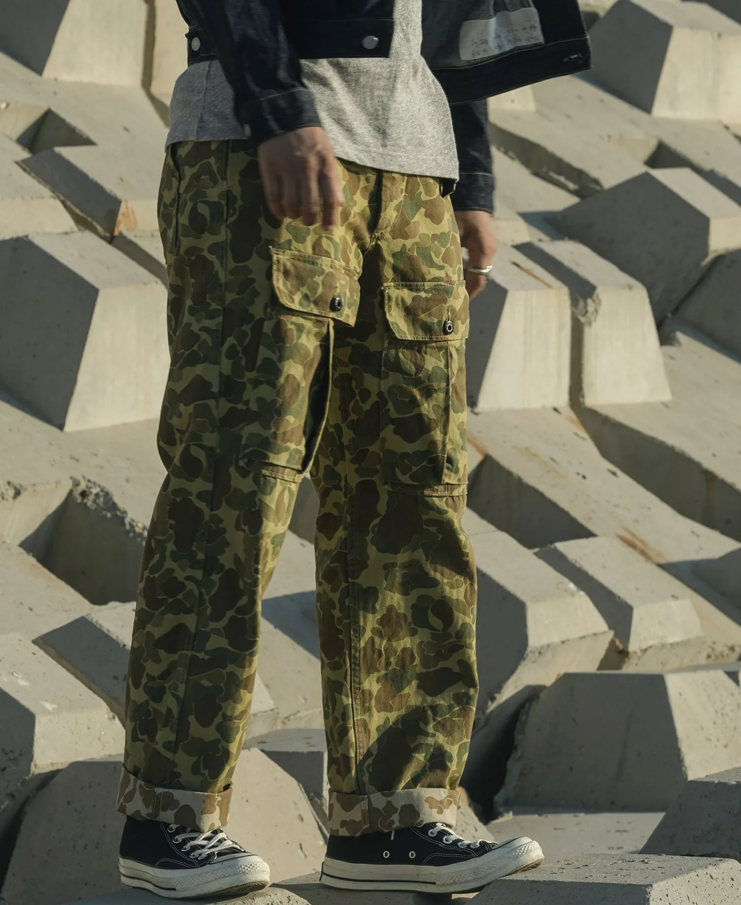 Bronson Mfg US Army M-1943 Herringbone Cotton Pants (Modified)> Pants & Trousers