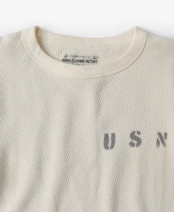 Bronson Mfg US Naval Raschel Knitting Waffle Thermal Shirt><noscript><img width=